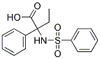 2-苯基-2-(苯磺酰基氨基)丁酸 结构式