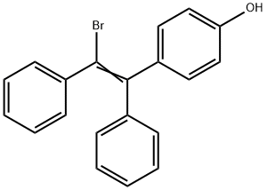 (E,Z)-1-BROMO-1,2-DIPHENYL-2-(4-HYDROXYPHENYL)ETHENE 结构式