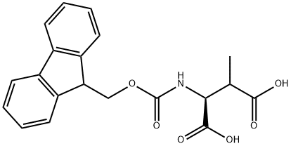 FMOC-THREO-BETA-METHYL-DL-ASPARTIC ACID 结构式