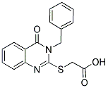 (3-BENZYL-4-OXO-3,4-DIHYDRO-QUINAZOLIN-2-YLSULFANYL)-ACETIC ACID 结构式