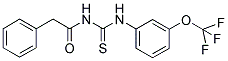 1-(3-(TRIFLUOROMETHOXY)PHENYL)-3-(2-PHENYLACETYL)THIOUREA 结构式