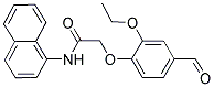 2-(2-乙氧基-4-甲酰基苯氧基)-N-(萘-1-基)乙酰胺 结构式