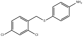 4-((2,4-二氯苄基)硫代)苯胺 结构式