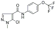 5-CHLORO-1-METHYL-N-[4-(TRIFLUOROMETHOXY)PHENYL]-1H-PYRAZOLE-4-CARBOXAMIDE 结构式