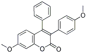 7-METHOXY-3(4'-METHOXYPHENYL)-4-PHENYLCOUMARIN 结构式