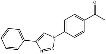 1-[4-(4-PHENYL-1H-1,2,3-TRIAZOL-1-YL)PHENYL]-1-ETHANONE 结构式
