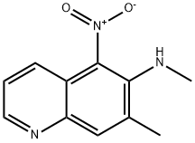 6-METHYLAMINO-7-METHYL-5-NITROQUINOLINE 结构式