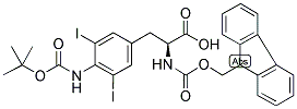 FMOC-PHE(4-NHBOC,3,5-I 2)-OH 结构式