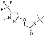S-(TERT-BUTYL) 2-([1-METHYL-5-(TRIFLUOROMETHYL)-1H-PYRAZOL-3-YL]OXY)ETHANETHIOATE 结构式