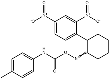 2,4-DINITRO-1-(2-([(4-TOLUIDINOCARBONYL)OXY]IMINO)CYCLOHEXYL)BENZENE 结构式