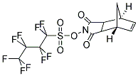 N-HYDROXY-5-NORBORNENE-2,3-DICARBOXIMIDE PERFLUORO-1-BUTANESULFONATE 结构式