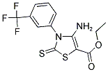ETHYL 4-AMINO-2-THIOXO-3-[3-(TRIFLUOROMETHYL)PHENYL]-2,3-DIHYDRO-1,3-THIAZOLE-5-CARBOXYLATE 结构式