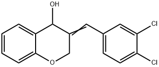 3-[(E)-(3,4-DICHLOROPHENYL)METHYLIDENE]-4-CHROMANOL 结构式
