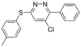 4-CHLORO-6-[(4-METHYLPHENYL)SULFANYL]-3-PHENYLPYRIDAZINE 结构式