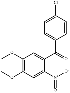 (4-CHLORO-PHENYL)-(4,5-DIMETHOXY-2-NITRO-PHENYL)-METHANONE 结构式