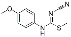 1-([(CYANOIMINO)(METHYLSULFANYL)METHYL]AMINO)-4-METHOXYBENZENE 结构式