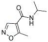 N-ISOPROPYL-5-METHYL-4-ISOXAZOLECARBOXAMIDE 结构式