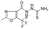 2-([2-METHYL-5-(TRIFLUOROMETHYL)-1,3-OXAZOL-4-YL]CARBONYL)HYDRAZINE-1-CARBOTHIOAMIDE 结构式