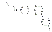 4-(4-FLUOROPHENYL)-2-[4-(3-FLUOROPROPOXY)PHENYL]PYRIMIDINE 结构式