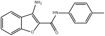 3-氨基-N-(对甲苯基)苯并呋喃-2-甲酰胺 结构式