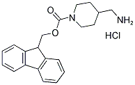 4-(Aminomethyl)-1-N-Fmoc-piperidine hydrochloride 结构式