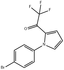 1-[1-(4-BROMOPHENYL)-1H-PYRROL-2-YL]-2,2,2-TRIFLUORO-1-ETHANONE 结构式