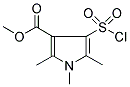 METHYL 4-CHLOROSULPHONYL-1,2,5-TRIMETHYLPYRROLE-3-CARBOXYLATE 结构式