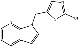 1-[(2-Chloro-1,3-thiazol-5-yl)methyl]-1H-pyrrolo[2,3-b]pyridine 结构式