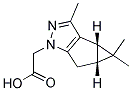 [(3BS,4AR)-3,4,4-TRIMETHYL-3B,4,4A,5-TETRAHYDRO-1H-CYCLOPROPA[3,4]CYCLOPENTA[1,2-C]PYRAZOL-1-YL]ACETIC ACID 结构式