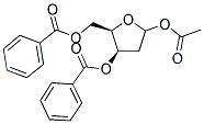 1-ACETYL-2-DEOXY-3,5-DI-O-BENZOYLRIBOFURANOSE 结构式