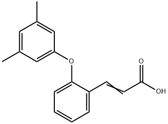 (E)-3-(2-(3,5-二甲基苯氧基)苯基)丙烯酸 结构式