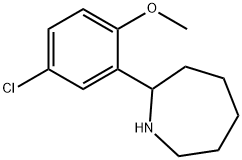 2-(5-CHLORO-2-METHOXY-PHENYL)-AZEPANE 结构式