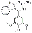 4-(3,4,5-TRIMETHOXYPHENYL)-3,4-DIHYDRO[1,3,5]TRIAZINO[1,2-A]BENZIMIDAZOL-2-AMINE 结构式