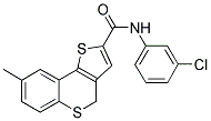 N-(3-CHLOROPHENYL)-8-METHYL-4H-THIENO[3,2-C]THIOCHROMENE-2-CARBOXAMIDE 结构式