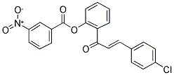 2-[3-(4-CHLOROPHENYL)ACRYLOYL]PHENYL 3-NITROBENZENECARBOXYLATE 结构式