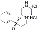 1-(2-BENZENESULFONYL-ETHYL)PIPERAZINE DIHYDROCHLORIDE 结构式