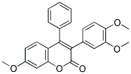 3(3',4'-Dimethoxyphenyl)-7-methoxy-4-phenylcoumarin 结构式