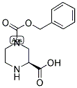 (S)-PIPERAZINE-1,3-DICARBOXYLIC ACID 1-BENZYL ESTER 结构式