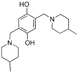 2,5-BIS-(4-METHYL-PIPERIDIN-1-YLMETHYL)-BENZENE-1,4-DIOL 结构式