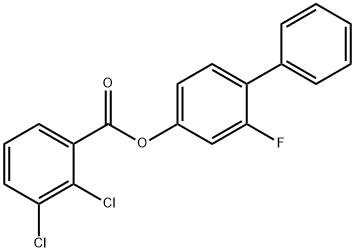 2-FLUORO[1,1'-BIPHENYL]-4-YL 2,3-DICHLOROBENZENECARBOXYLATE 结构式