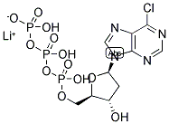 6-CHLOROPURINE-2'-DEOXYRIBOSIDE-5'-TRIPHOSPHATE LITHIUM SALT 结构式