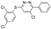 4-CHLORO-6-[(2,4-DICHLOROPHENYL)SULFANYL]-3-PHENYLPYRIDAZINE 结构式