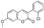 3(2'-CHLOROPHENYL)-7-METHOXYCOUMARIN 结构式