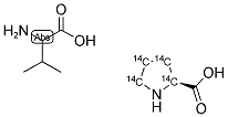 VALINE L-PROLINE [14C(U)] L-PROLINE 结构式