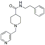N-(2-PHENYLETHYL)-1-(3-PYRIDINYLMETHYL)PIPERIDINE-4-CARBOXAMIDE 结构式