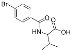 2-[(4-BROMOBENZOYL)AMINO]-3-METHYLBUTANOIC ACID 结构式
