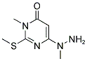 3-METHYL-6-(1-METHYLHYDRAZINO)-2-(METHYLSULFANYL)PYRIMIDIN-4(3H)-ONE 结构式