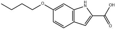 6-BUTOXY-1H-INDOLE-2-CARBOXYLIC ACID 结构式