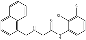 N-(2,3-DICHLOROPHENYL)-2-[(1-NAPHTHYLMETHYL)AMINO]ACETAMIDE 结构式