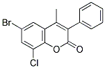 6-BROMO-8-CHLORO-4-METHYL-3-PHENYLCOUMARIN 结构式